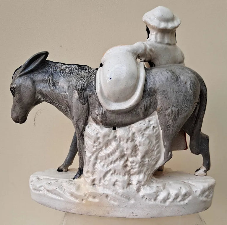 Pair of Antique Victorian Staffordshire Figures ~ 