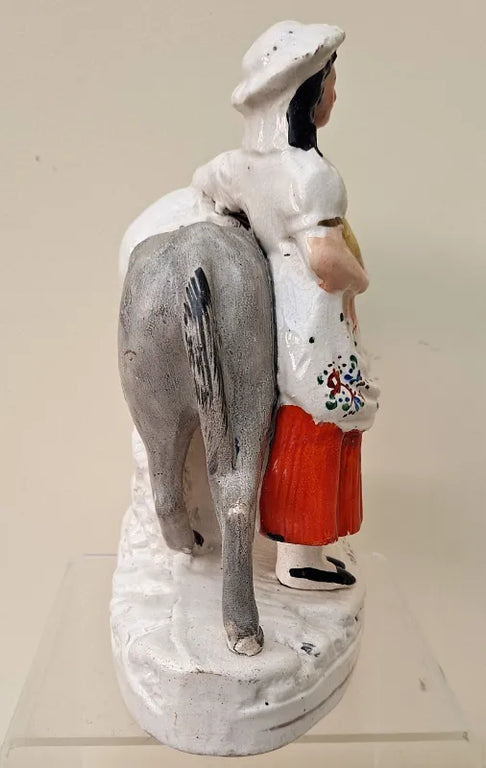 Pair of Antique Victorian Staffordshire Figures ~ 