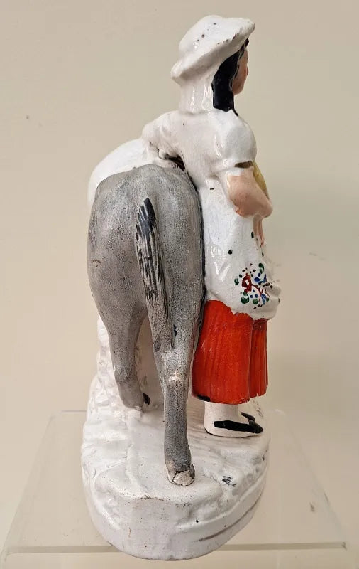 Pair of Antique Victorian Staffordshire Figures ~ 