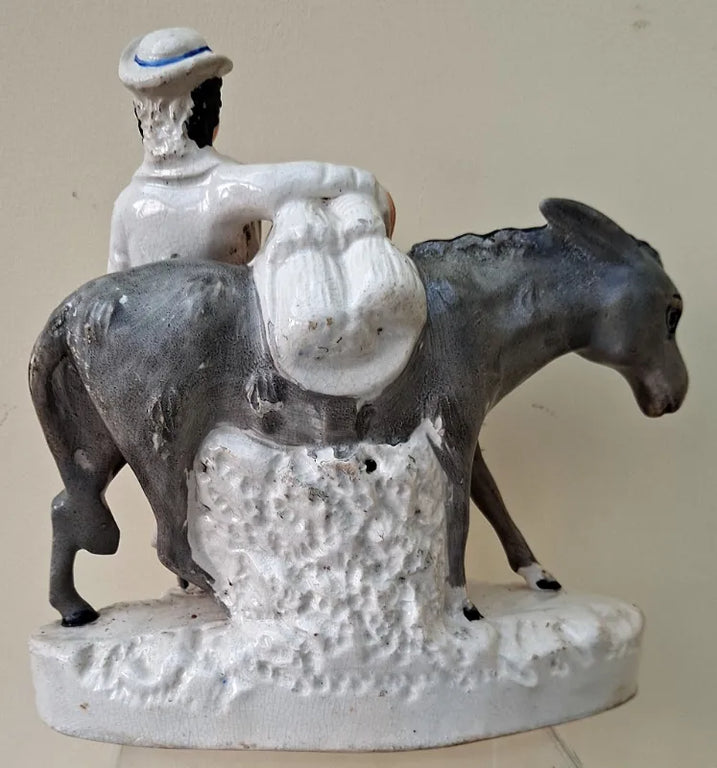 Pair of Antique Victorian Staffordshire Figures ~ 