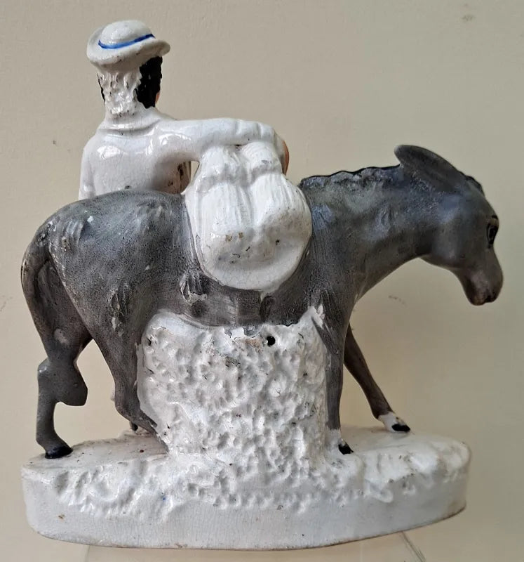 Pair of Antique Victorian Staffordshire Figures ~ 