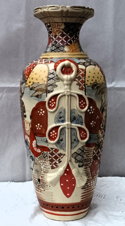Antique Japanese Meiji Period Satsuma Vase