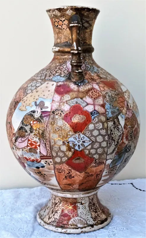 Antique Japanese Meiji Period Satsuma Vase