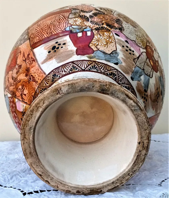 Antique Japanese Meiji Period Satsuma Vase