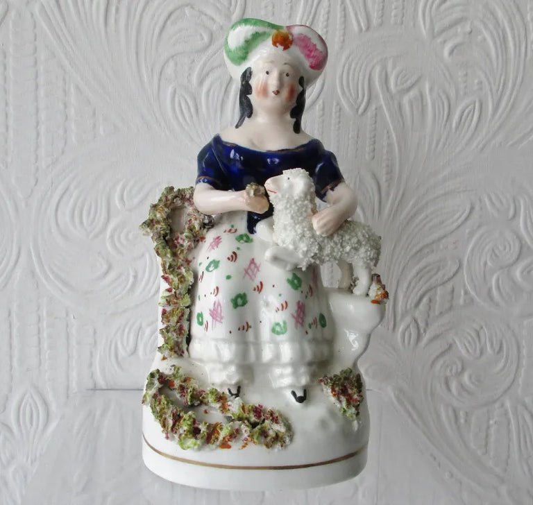 Seated Girl With Lamb
