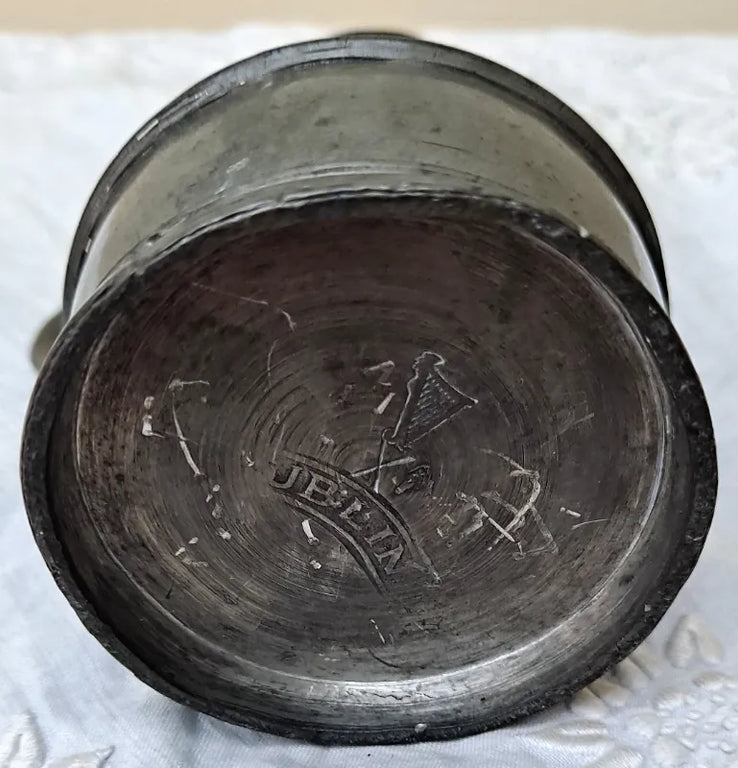 Set of 4 Antique Victorian Irish Pewter 
