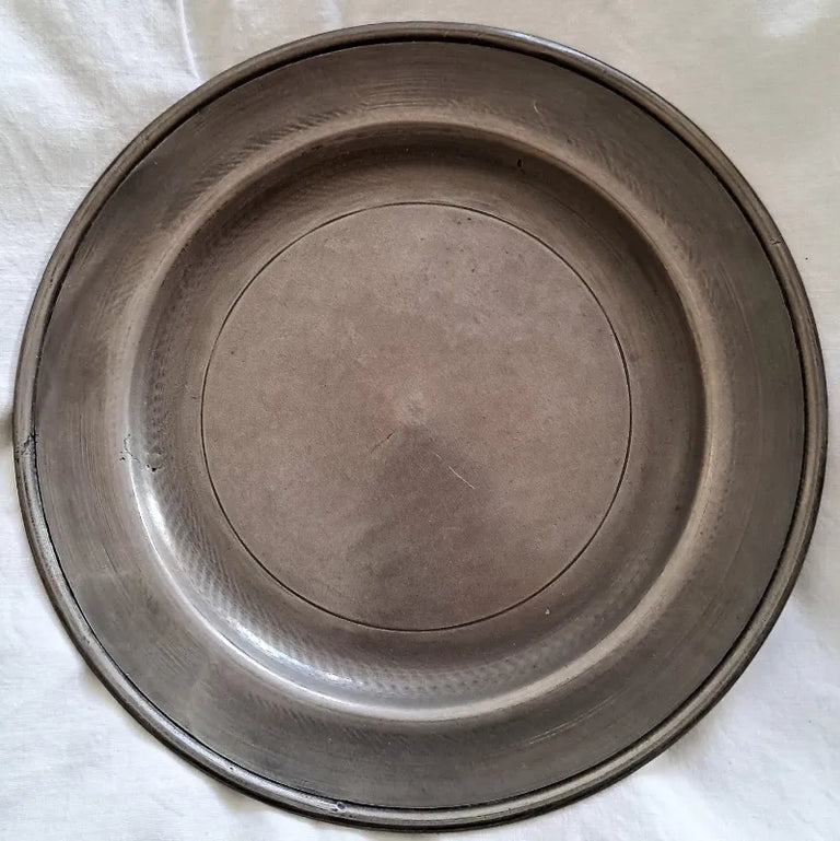 Set of 4 Antique English Georgian Pewter Plates