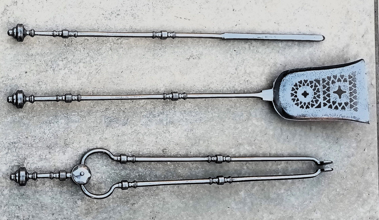 Set of Steel Fireirons 2f