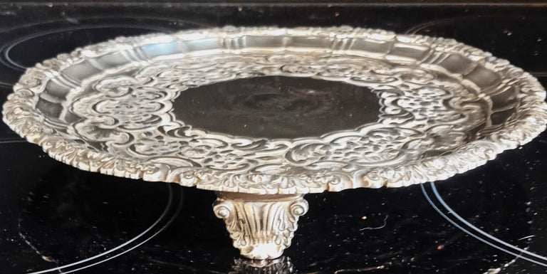 Antique English Georgian Silver Salver ~ Sheffield 1818 ~ S.C. Younge & Co.
