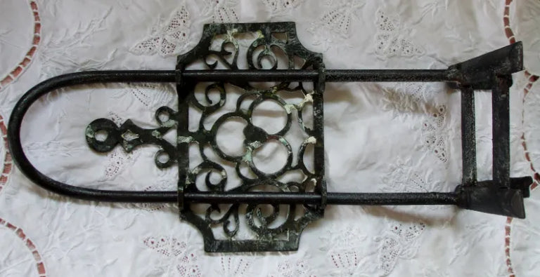Antique English Victorian Brass & Iron Trivet