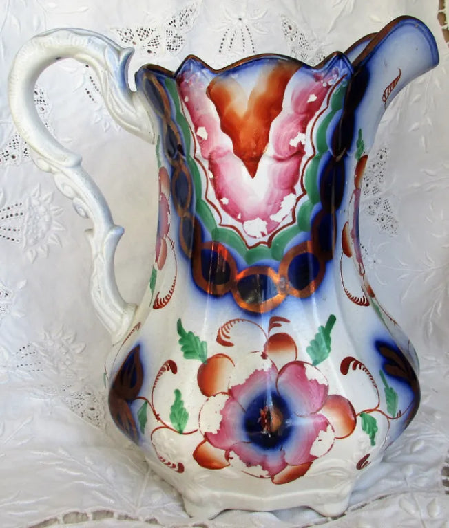 Antique Victorian Gaudy Welsh 