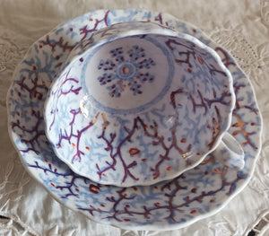 Snowflake Tea Cup and Saucer 2a