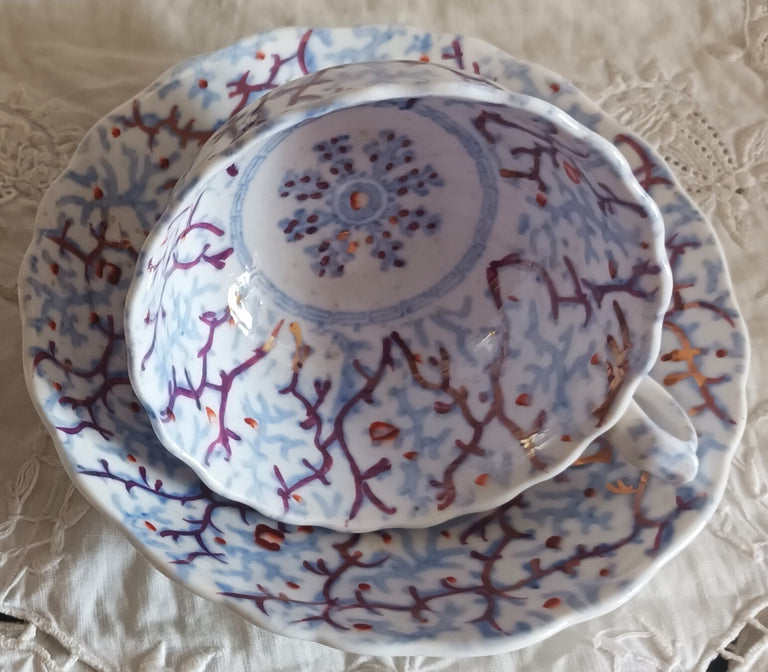 Snowflake Tea Cup and Saucer 2a