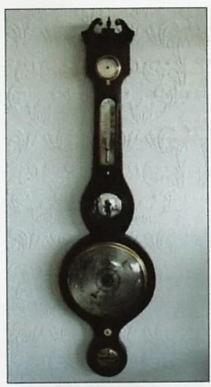 Victorian Mahogany Wheel Barometer ~ Jos. Somalvico & Co.