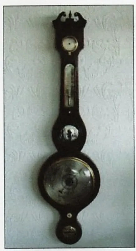 Victorian Mahogany Wheel Barometer ~ Jos. Somalvico & Co.
