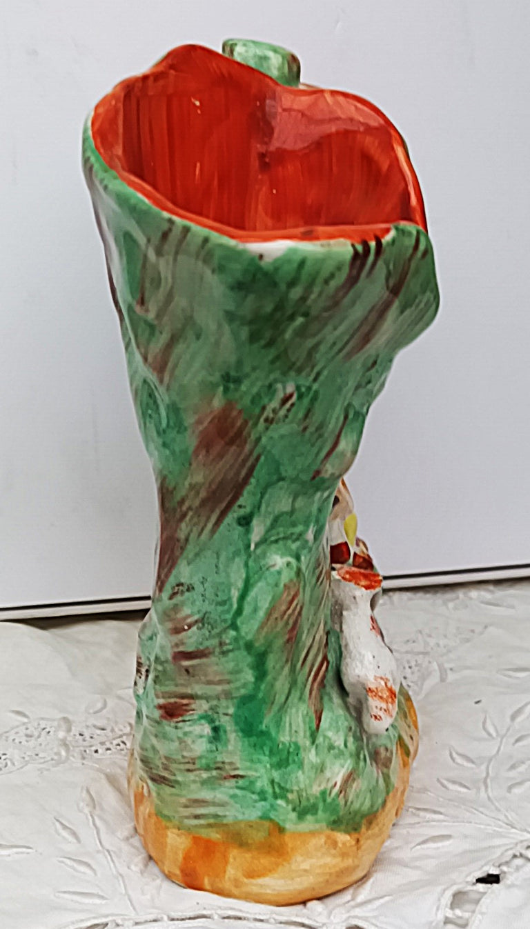 Pair of Antique Victorian Staffordshire Spill Vases