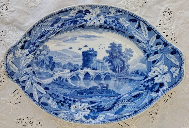 Antique Georgian Blue & White 