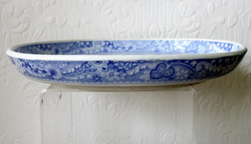 Antique Georgian Blue & White Transfer 