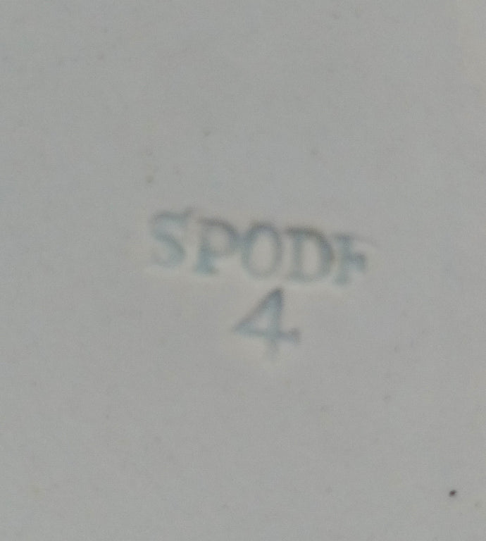 Georgian Blue & White Transfer 