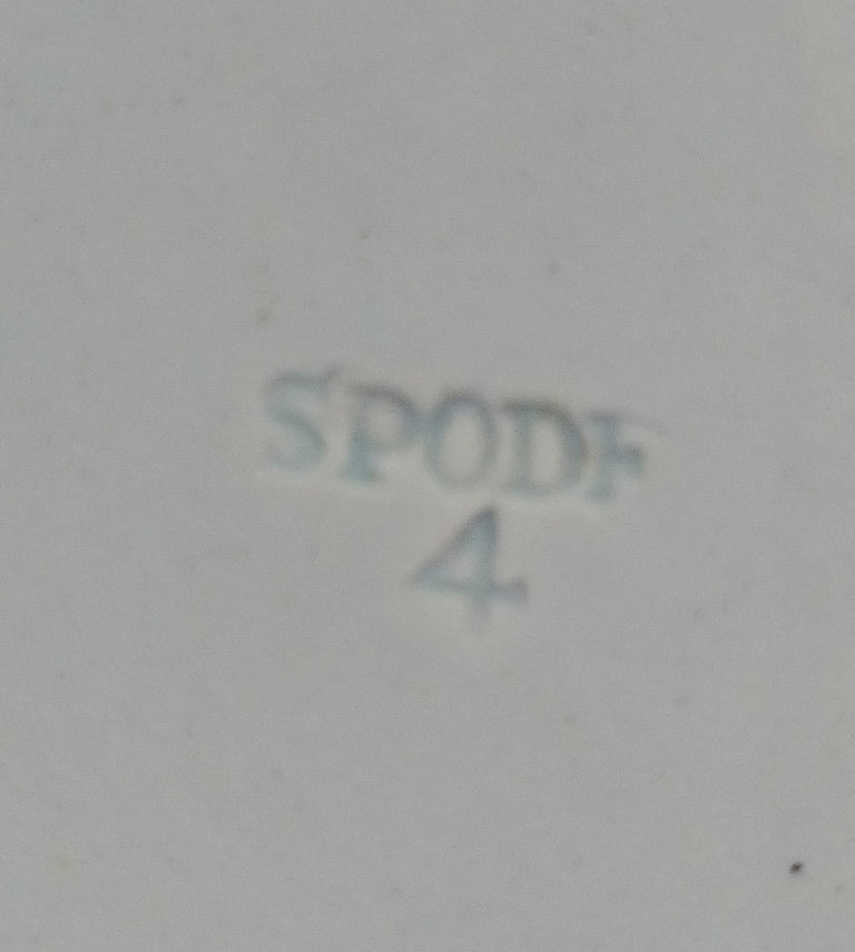 Georgian Blue & White Transfer 