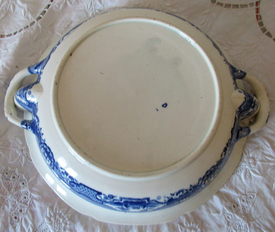Spode Gothic Castle Hot Water Plate 1c