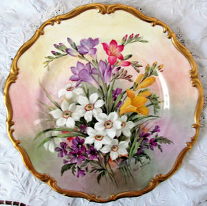 Porcelain Cabinet Plate ~ "Spring Bouquet"