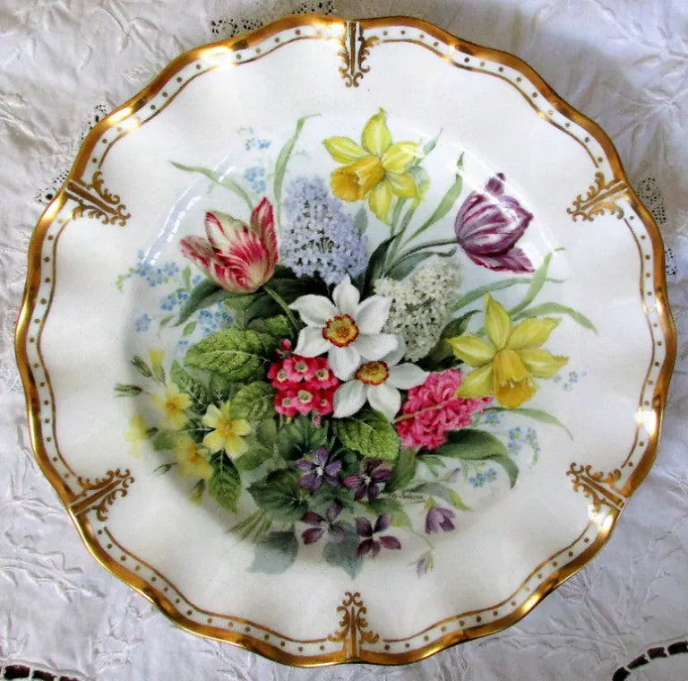 Royal Crown Derby Porcelain Cabinet Plate ~ 