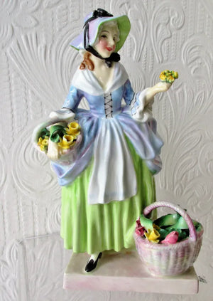 Vintage Royal Doulton Porcelain Figurine ~ "Spring Flowers" ~ HN 1807