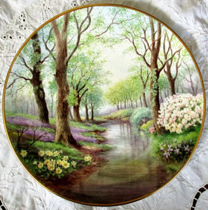 Royal Doulton Porcelain Cabinet Plate ~ "Springtime"