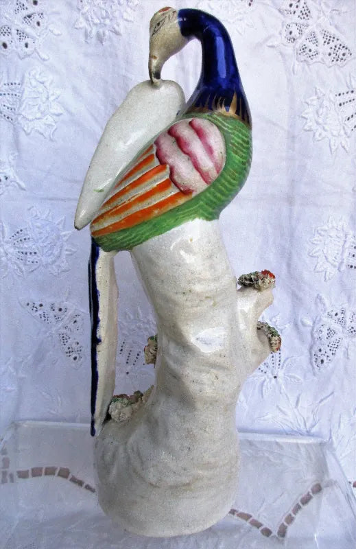 Victorian Staffordshire Figure of a Bird