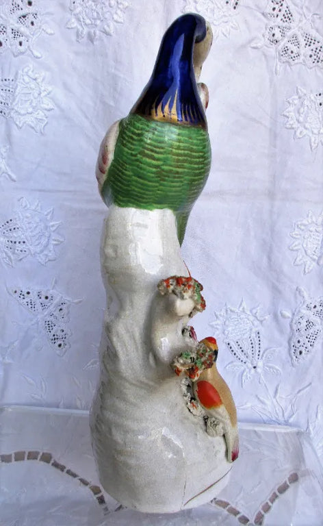 Victorian Staffordshire Figure of a Bird
