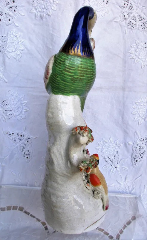 Victorian Staffordshire Figure of a Bird