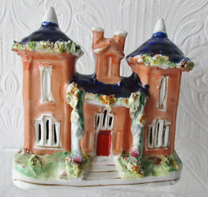 Antique Victorian Staffordshire Cottage