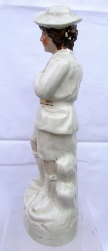 Antique Victorian Staffordshire Figure of a Gardener