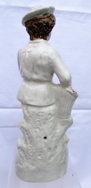 Antique Victorian Staffordshire Figure of a Gardener