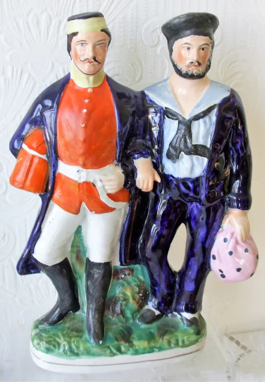 Antique Victorian Staffordshire Figure ~ 