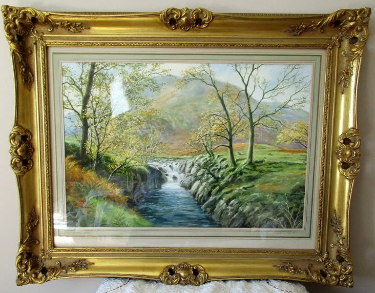 Stonethwaite Beck, Cumbria ~ Watercolour ~ Reg Johnson ~ c. 1989