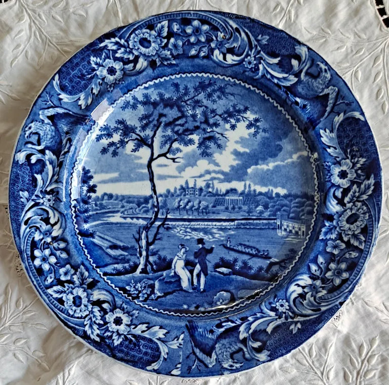 Georgian B. & W. Plate ~ 