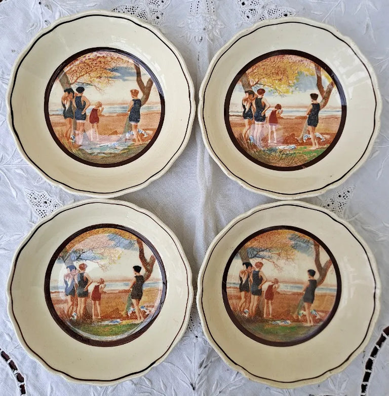 Set of 4 Vintage Royal Doulton English Pottery 