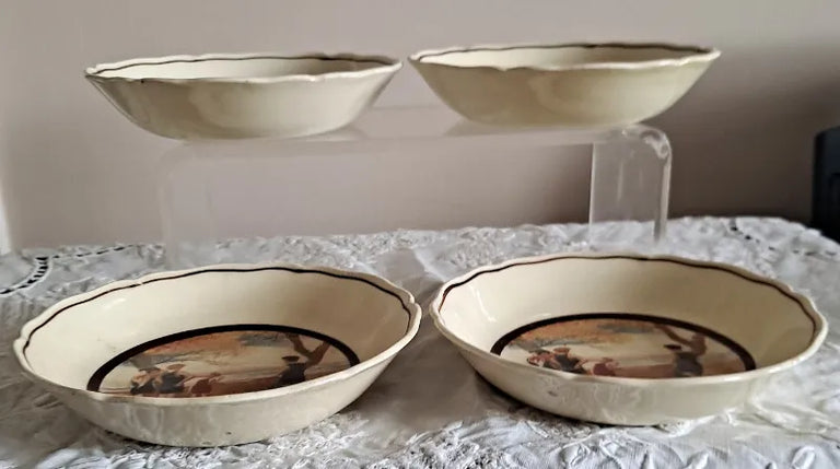 Set of 4 Vintage Royal Doulton English Pottery 