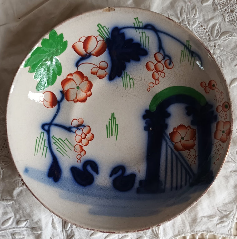 Swans Tea Cup and Saucer 1c