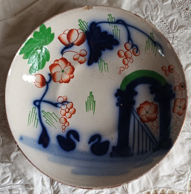 Swans Tea Cup and Saucer 1c