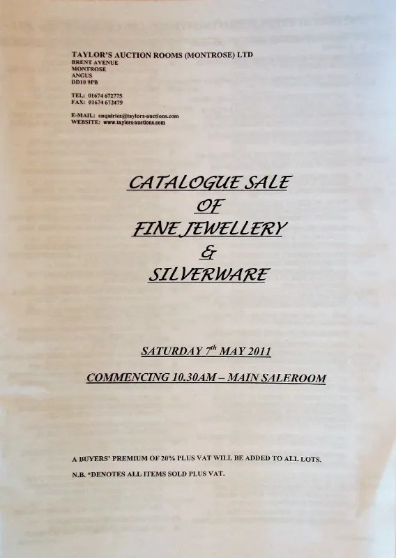 Taylor's ~ Jewellery & Silver ~ Montrose ~ 07. 05. 2011