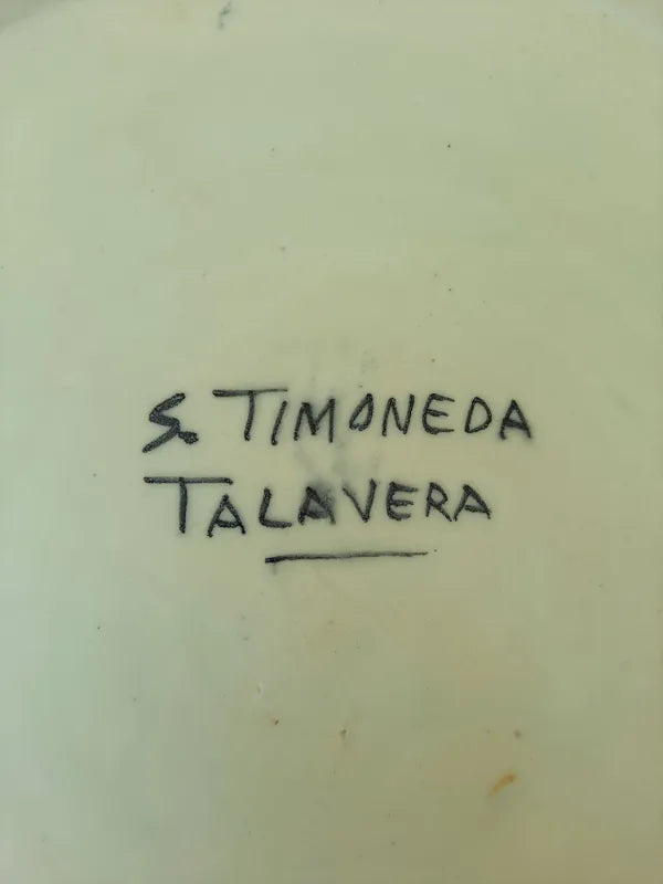 Vintage Spanish Talavera Faience Plaque ~ Don Quixote