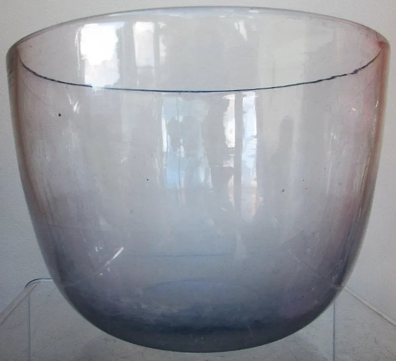 Antique English Georgian Glass Tea Caddy Mixing Bowl