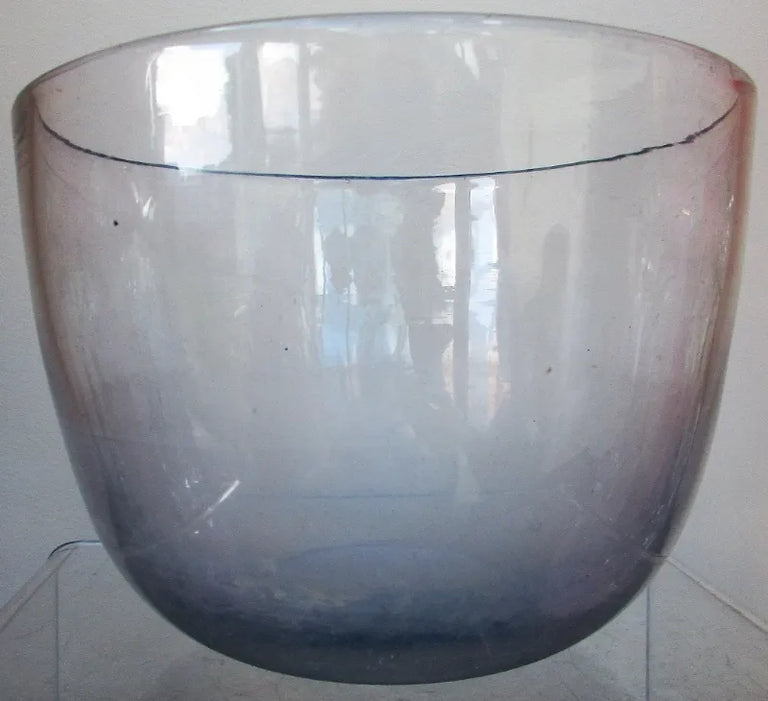 Antique English Georgian Glass Tea Caddy Mixing Bowl