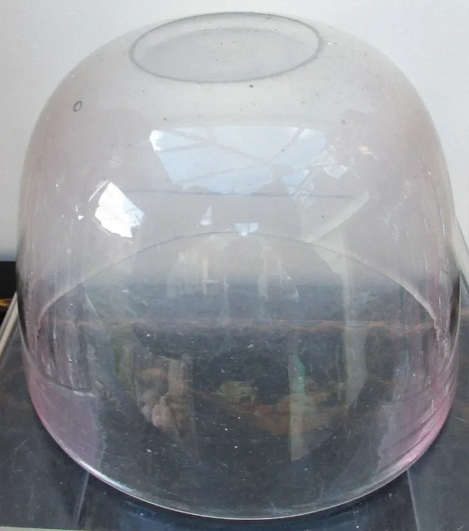 Antique English Georgian Glass Tea Caddy Mixing Bowl