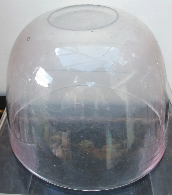 Antique English Georgian Glass Tea Caddy Mixing Bowl