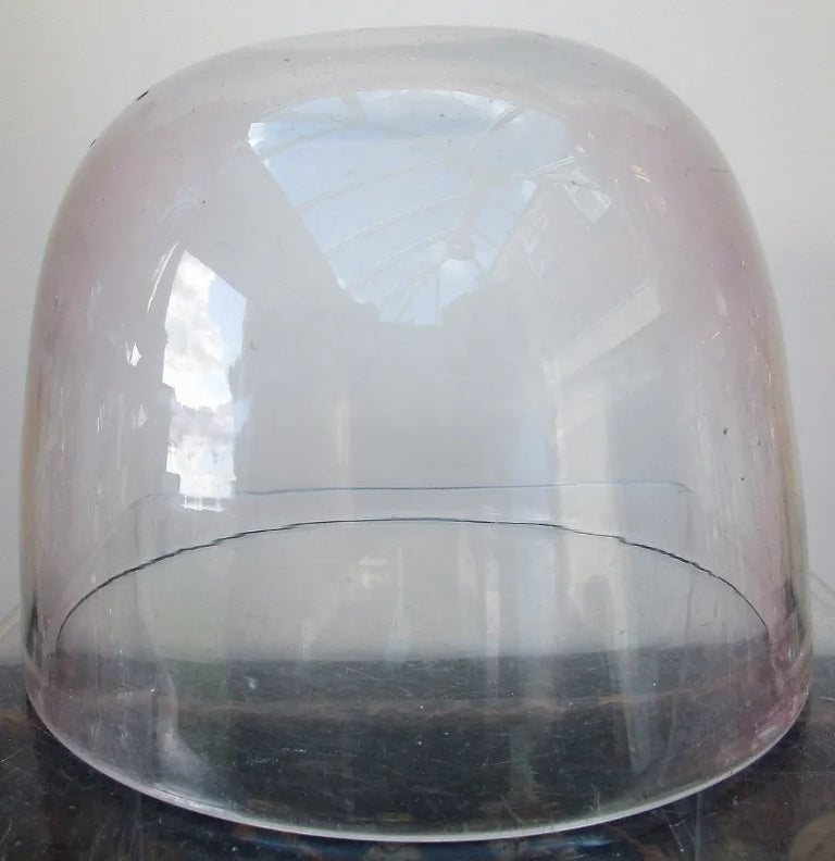 Antique English Georgian Glass Tea Caddy Mixing Bowl