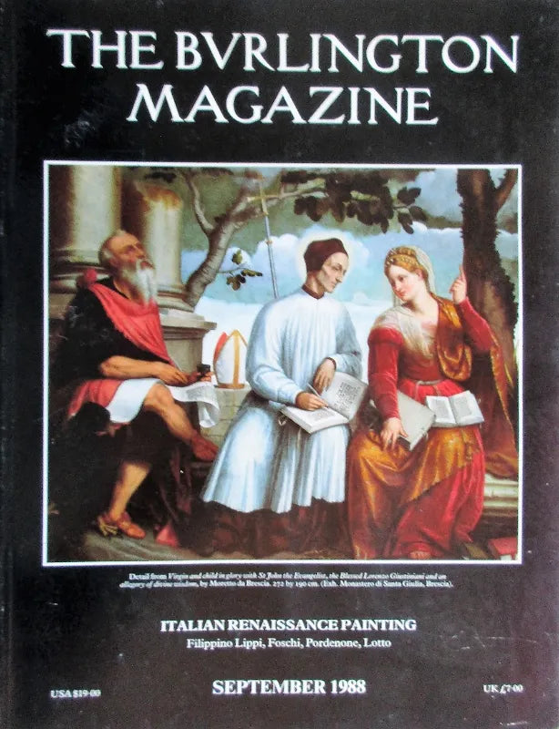 The Burlington Magazine ~ Vol. CXXX ~ No. 1026 ~ September 1988